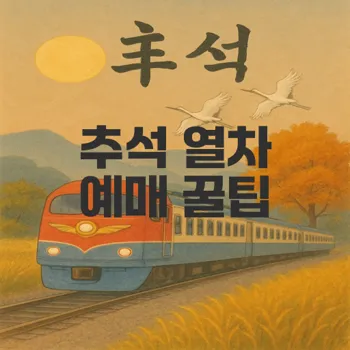 2025년 추석 열차 예매 꿀팁 완벽 정리