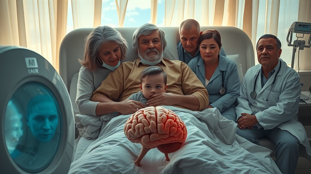 뇌수막염 위험군 및 발생 현황 (realistic 스타일)