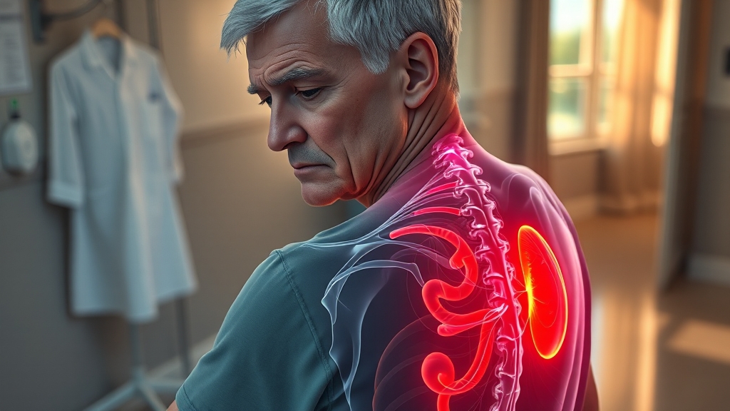 등 통증 관련 추가 정보 (realistic 스타일)