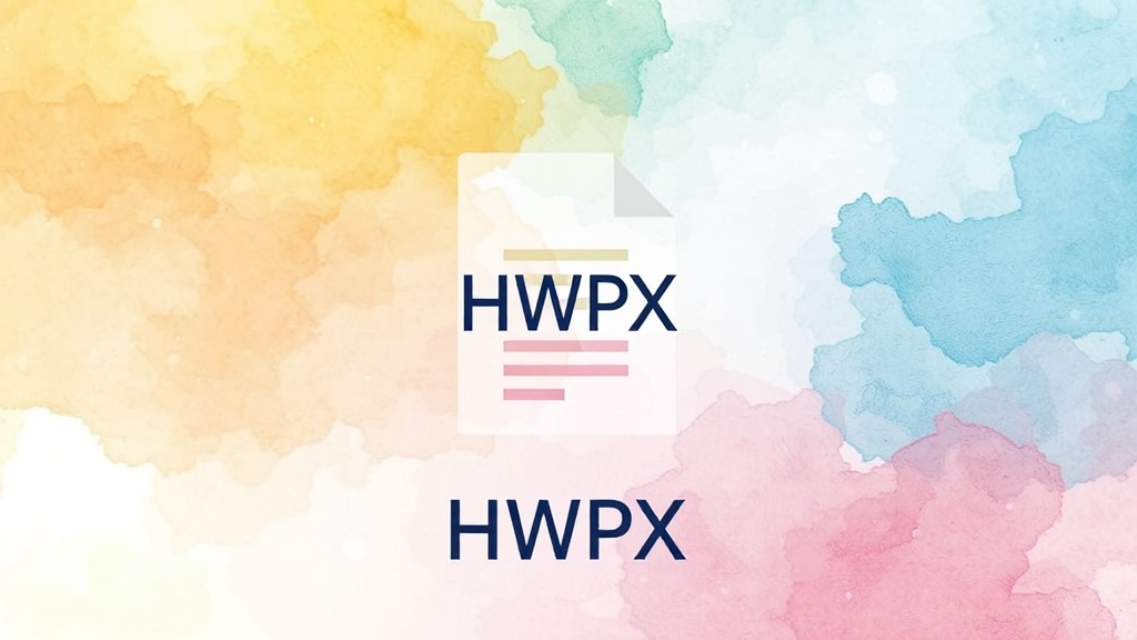 HWP/HWPX 파일 열기 및 사용법 (watercolor 스타일)