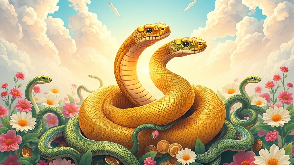 꿈 속 긍정적 상징 (illustration 스타일)