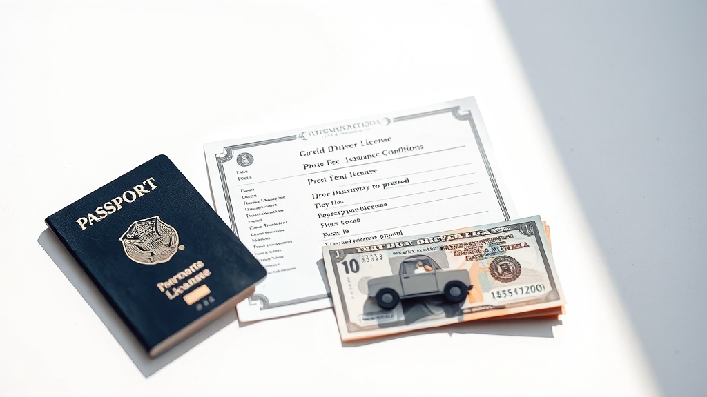 발급 조건 및 필요 서류 (realistic 스타일)