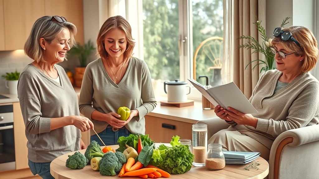 난소암 예방 및 관리: 자가 관리 팁과 정기 검진 (realistic 스타일)