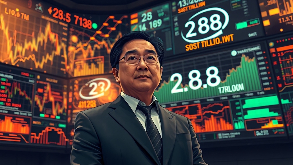 소프트뱅크 투자와 주가 급등 (illustration 스타일)