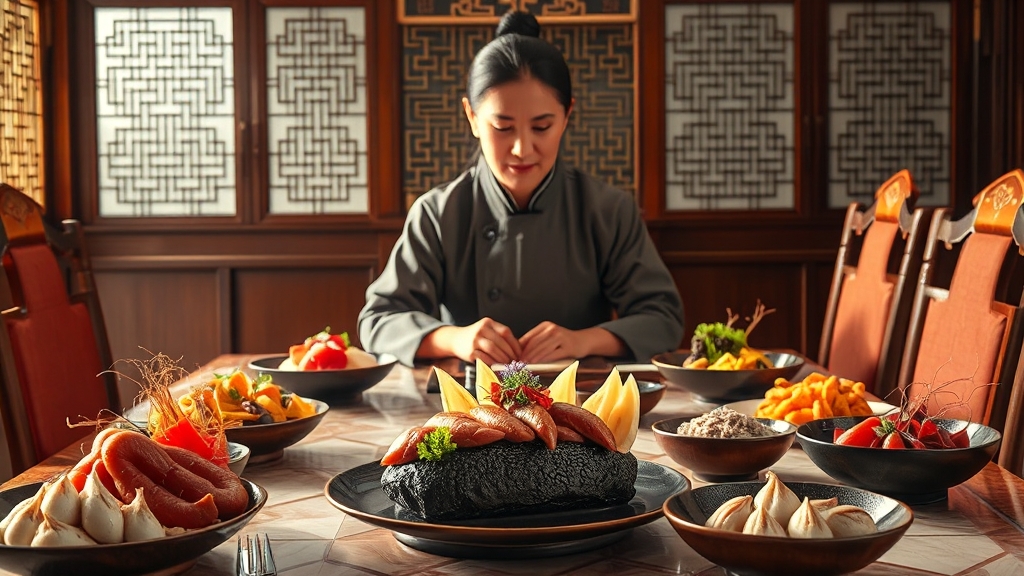 맛있는 맛집 탐험과 레시피 복원 (realistic 스타일)