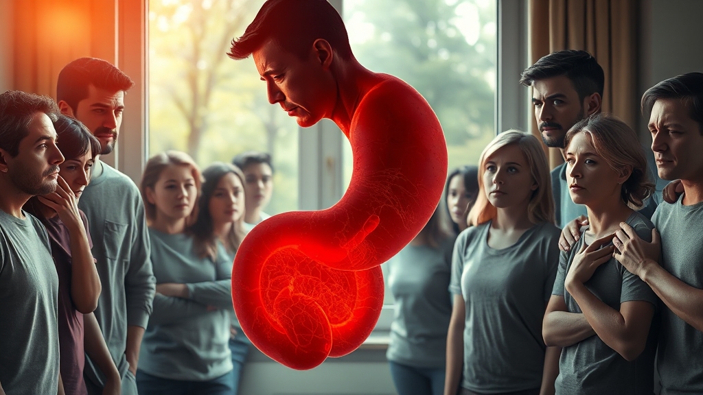 미란성 위염이란? (realistic 스타일)