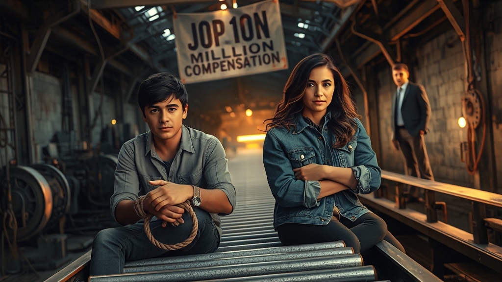 불법 체류 외국인 산재 가능성 (realistic 스타일)