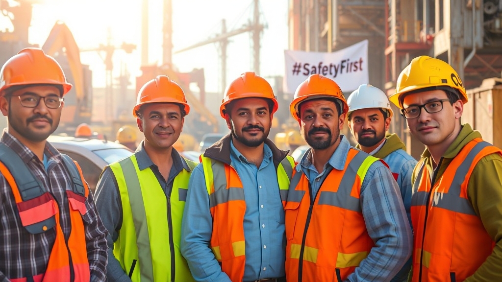 산업안전 강화 대책 (realistic 스타일)