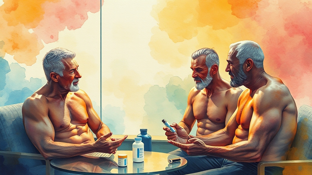 발기부전 치료법 (watercolor 스타일)