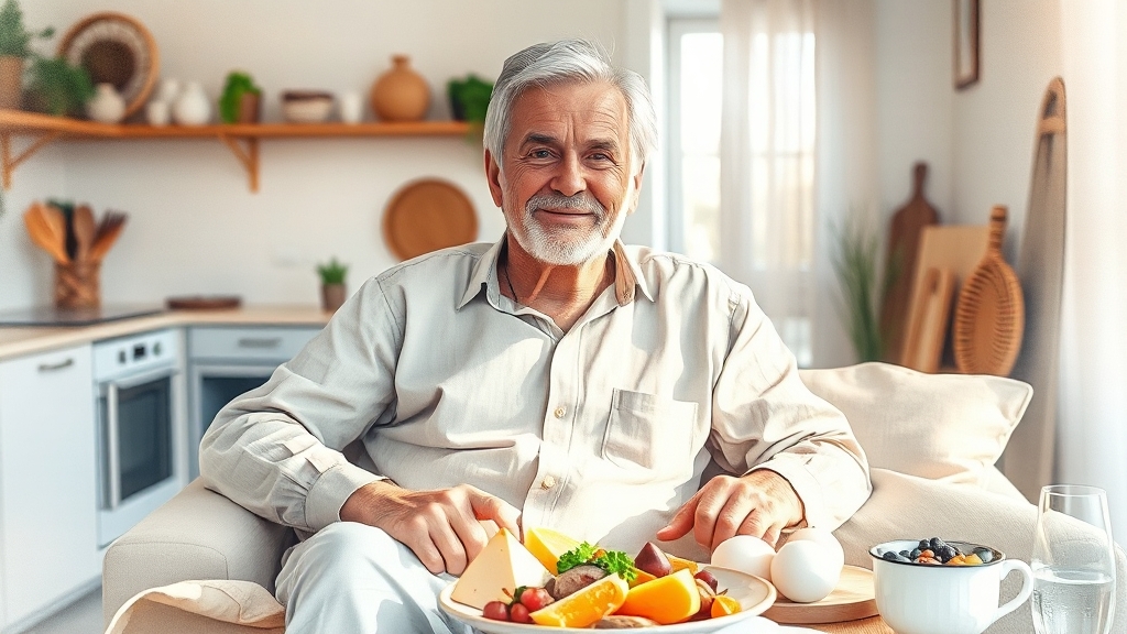 식이요법과 성 건강 (watercolor 스타일)