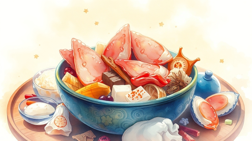 아바이 순대 유래 (watercolor 스타일)