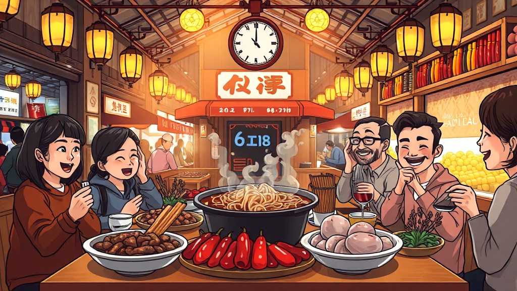 6시 내고향 맛집 (cartoon 스타일)