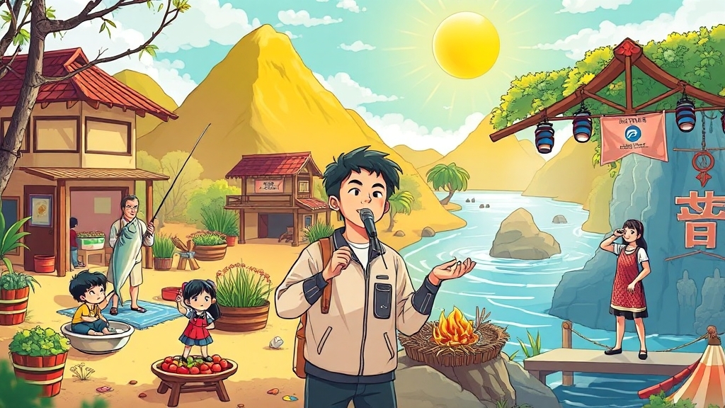 섬총각 영웅: 프로그램 핵심 정보 (cartoon 스타일)