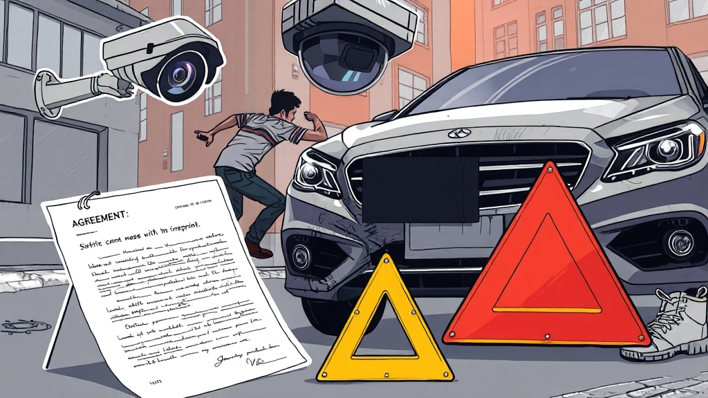 물피도주란? 법적 책임 (illustration 스타일)