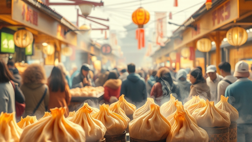 만두 맛집 후기 (watercolor 스타일)