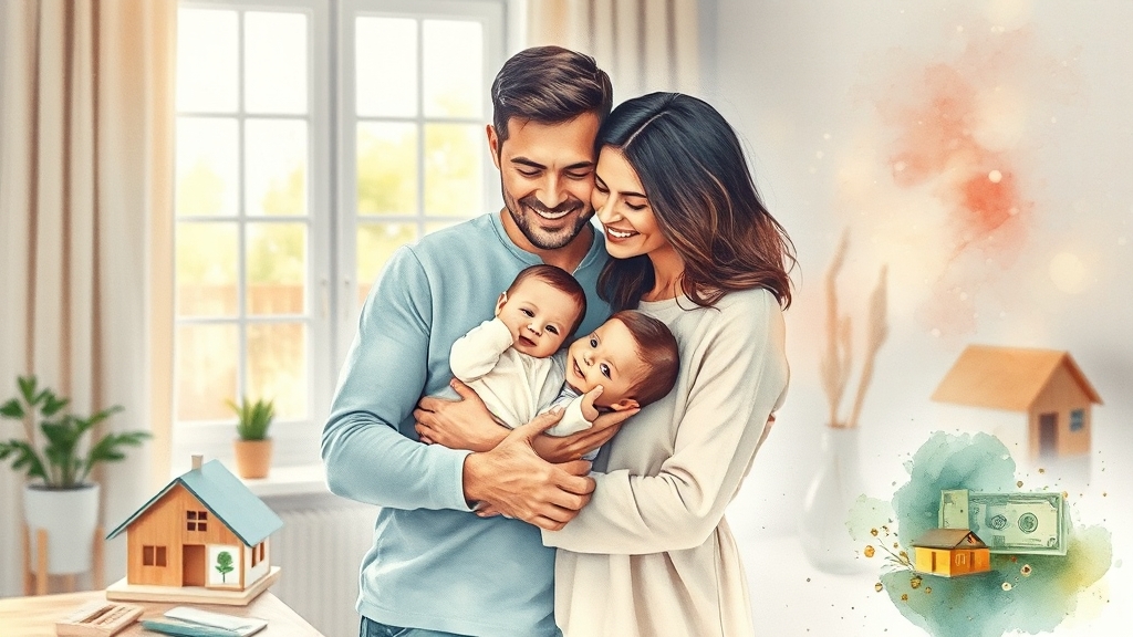 신생아 특례대출이란? (watercolor 스타일)