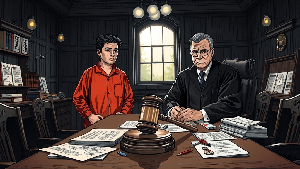 영장실질심사, 핵심 쟁점은? (illustration 스타일)