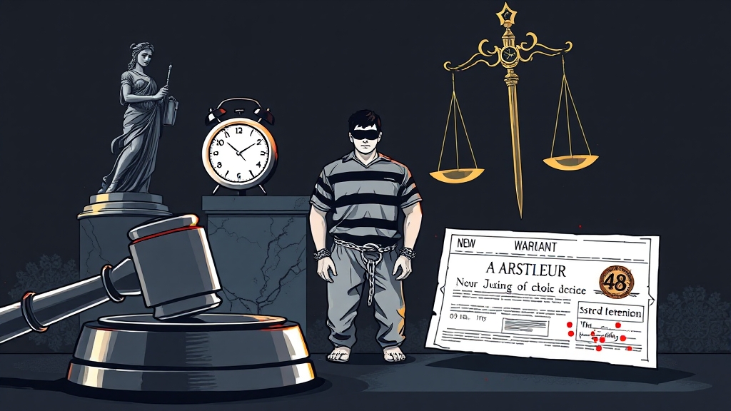 체포영장 vs 구속영장, 차이점은? (illustration 스타일)