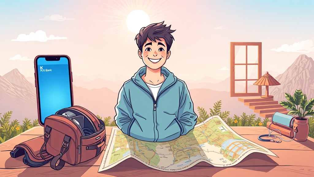 여행지원금 신청 방법 (illustration 스타일)