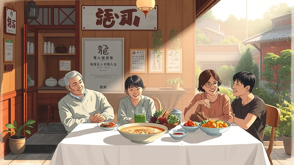 도토리정원: 맛집 개요 (illustration 스타일)