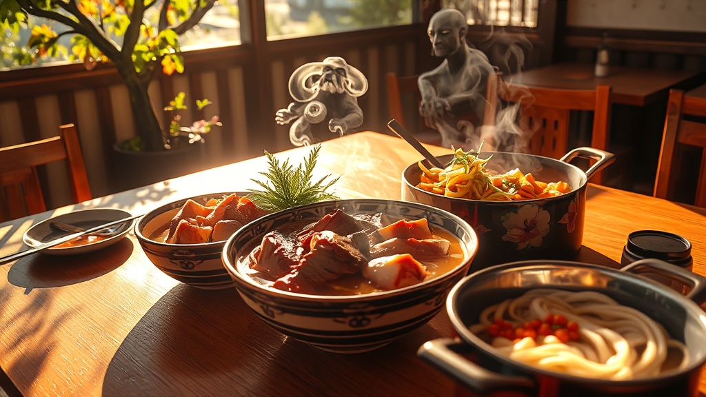 음식 평가 및 방문 후기 (realistic 스타일)