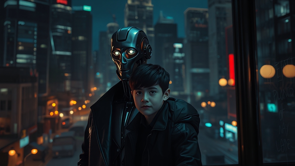 흥미로운 로봇 세계의 시작 (realistic 스타일)