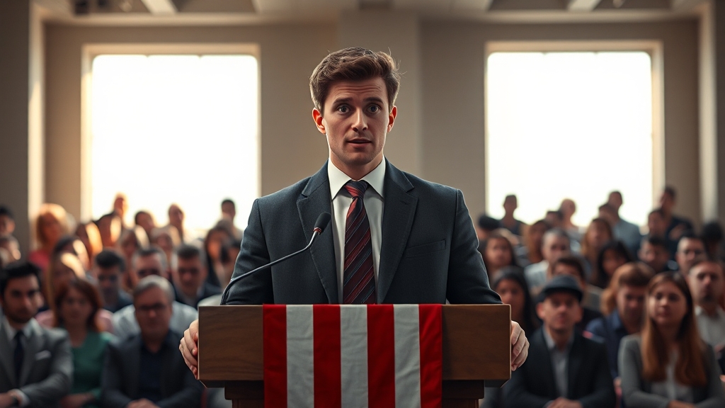 찰리 커크는 누구인가? (realistic 스타일)