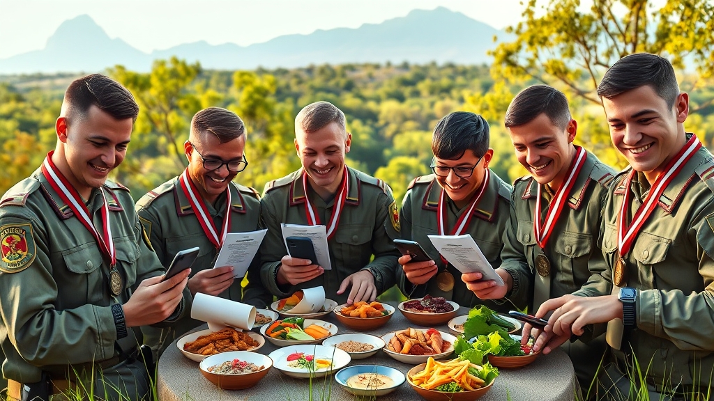 군인 급여 외 추가 혜택 (realistic 스타일)