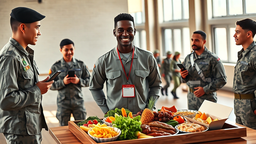 군 복무 환경 변화 (realistic 스타일)