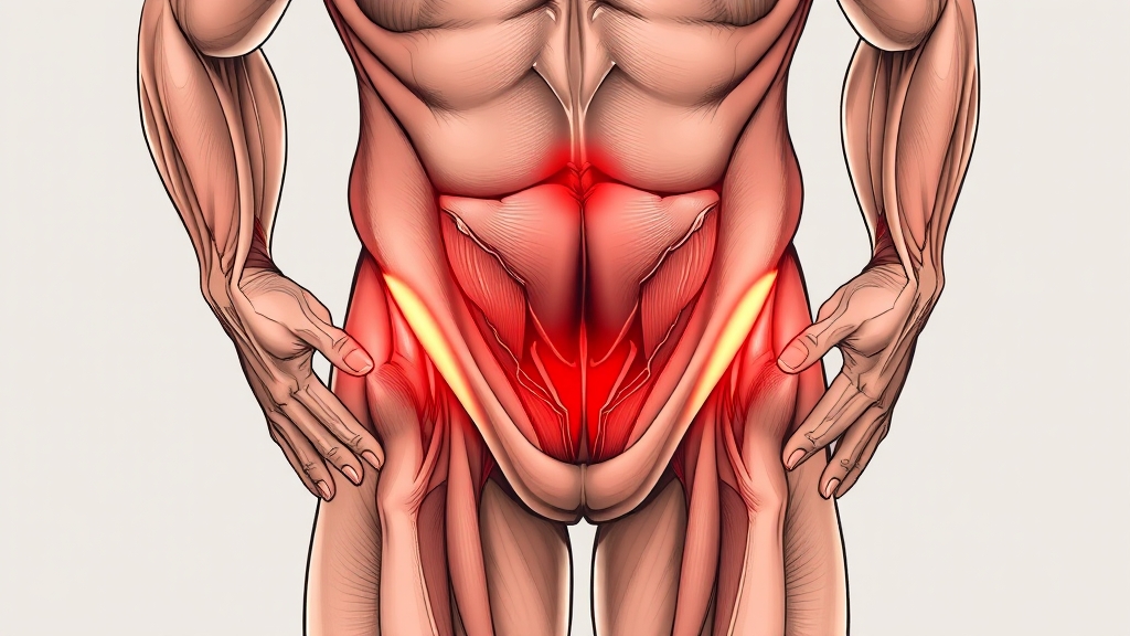 고환 통증, 주변 문제일 수도? (illustration 스타일)