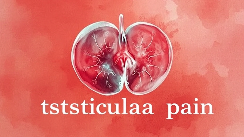 기타 고환 통증 유발 질환 (watercolor 스타일)