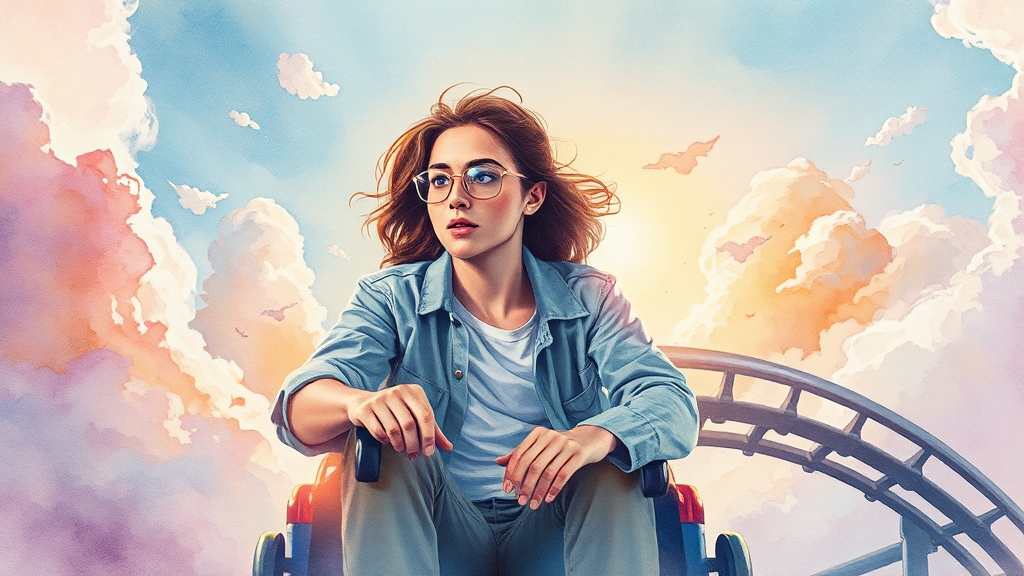 양극성장애 2형 정의 (watercolor 스타일)