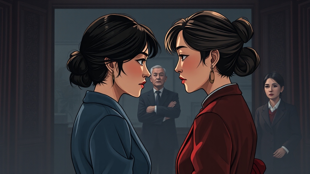 등장인물 간의 관계 (illustration 스타일)