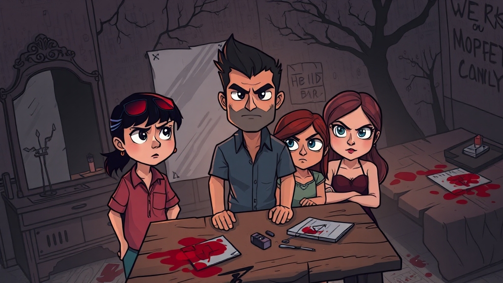 극의 분위기와 관전 포인트 (cartoon 스타일)