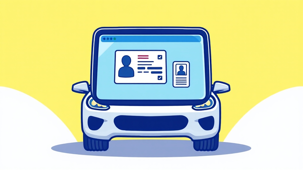 검사 예약과 준비물 (cartoon 스타일)