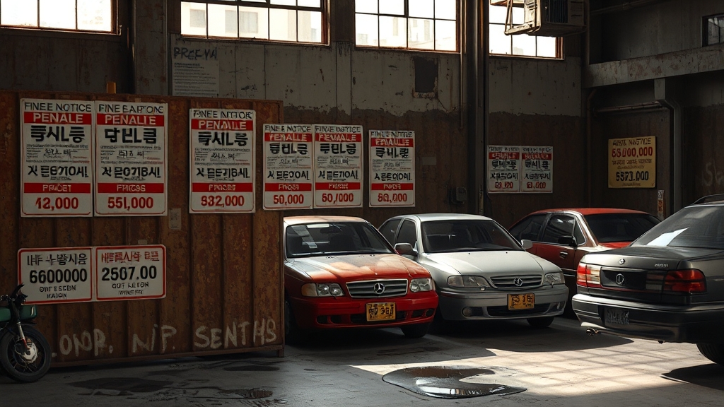 검사 안 받으면 과태료? (realistic 스타일)