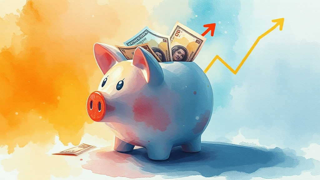 전기 요금 정책과 주가 영향 (watercolor 스타일)