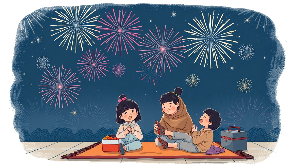 불꽃축제 필수 준비물 & 주의사항 (illustration 스타일)