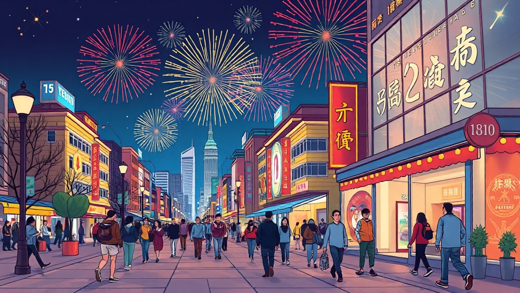 불꽃축제 후 안전 귀가 전략 (cartoon 스타일)